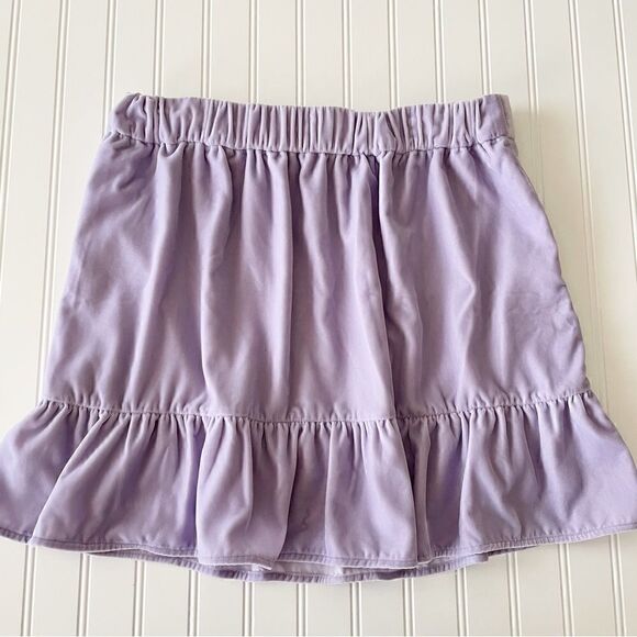 J. Crew Lilac Velvet Flared Skirt - Size Large - Picture 2 of 5